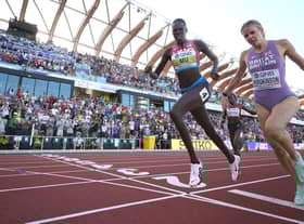 Keely Hodgkinson comes agonisingly close to gold