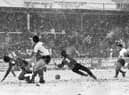 Springfield Park - then-home of Wigan Athletic - in the snow!