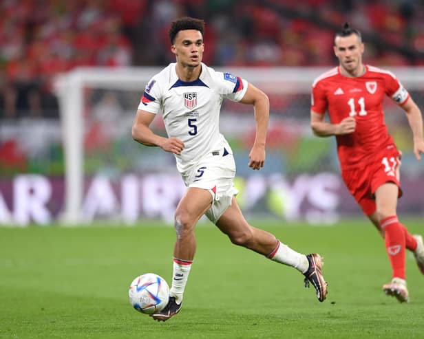 Antonee Robinson in action for the USA against Wales last week