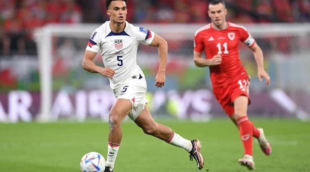 Antonee Robinson in action for the USA against Wales last week