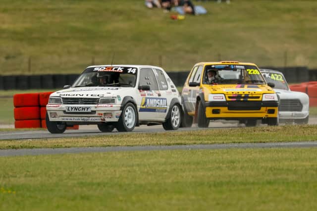 Wigan's Tony Lynch in action during the Motorsport UK 2025 British Rallycross Championship at Pembrey