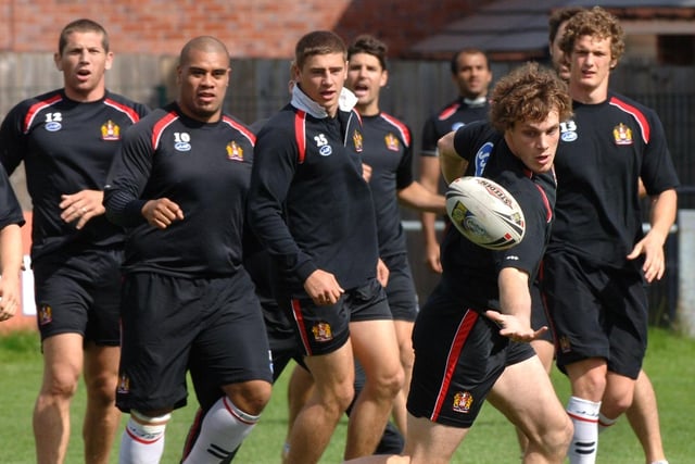 Wigan Warriors last training session before facing Catalans in the Challenge Cup semi-final.