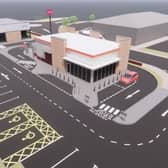 An artist impression for the new Burger King