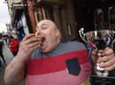 Reigning World Pie Eating Champion Ian Gerrard