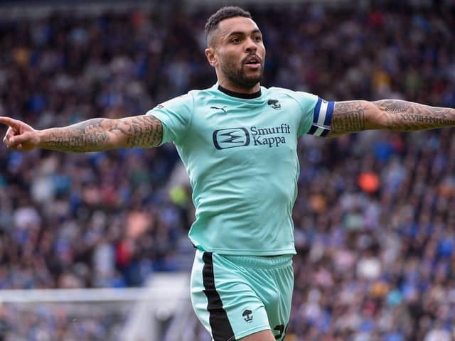 Josh Magennis was the alleged victim of racist abuse during the Exeter-Bolton game on Saturday