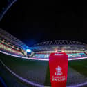 A general view of the DW Stadium ahead of the Emirates FA Cup Third Round match between Wigan Athletic and Manchester United at DW Stadium