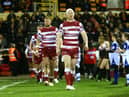 Liam Farrell leads out the Warriors.