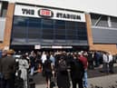 Hundreds of people gathered outside the DW Stadium for the funeral of Wigan rugby league legend Bill Ashurst