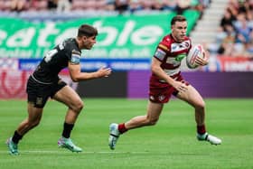Jai Field in action for Wigan Warriors