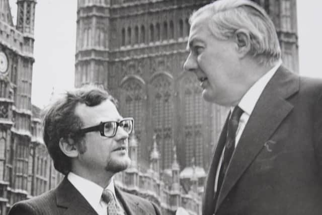 Geoffrey Shryhane and the then Prime Minister James Callaghan