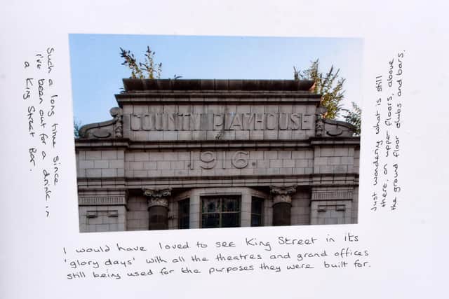 Photographs were annotated with thoughts on King Street