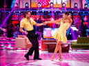 Graziano Di Prima & Kym Marsh during the live show.