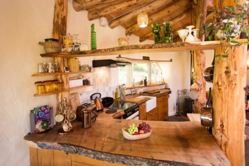 The beautiful kitchen has everything you need to prepare delicious meals.