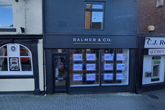 Balmer and Co estate agents, on Elliott Street, Tyldesley, was rated 4.6 out of 5 with 61 reviews