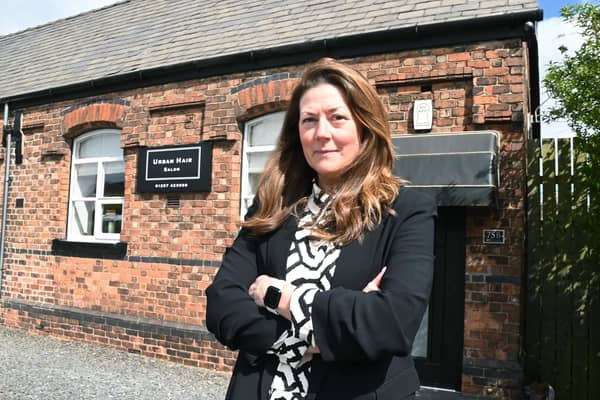 Zoe Stephens, owner of Urban Hair Salon, Miles Lane, Shevington, has raw sewage running under the salon, which causes smells and is dangerous.