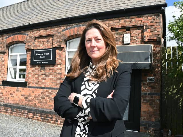 Zoe Stephens, owner of Urban Hair Salon, Miles Lane, Shevington, has raw sewage running under the salon, which causes smells and is dangerous.



