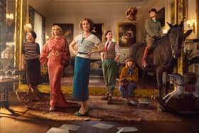 The cast of Outrageous, the new drama which tells the story of the infamous Mitford sisters (Picture: UKTV)