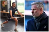 James Carragher (left) is aiming to build a career for himself as he follows in the footsteps of his dad, Liverpool legend Jamie