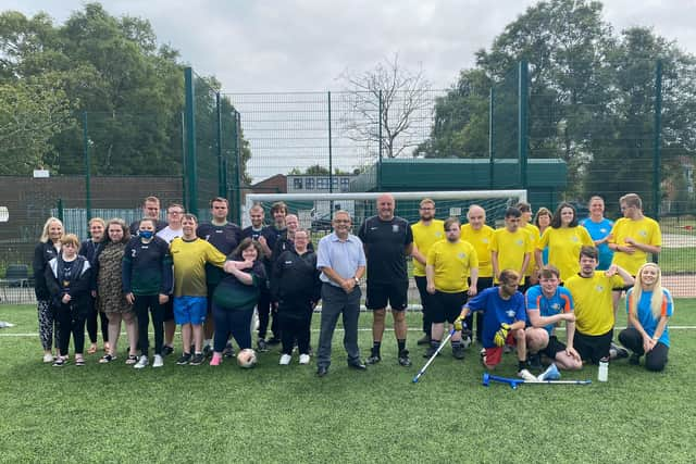 The teams came together for a friendly match at Winstanley Warriors' ground