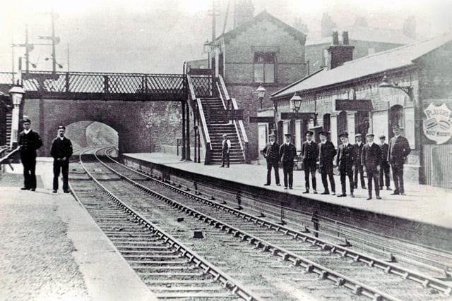 A well staffed Pemberton Station in the early part of the 20th century.