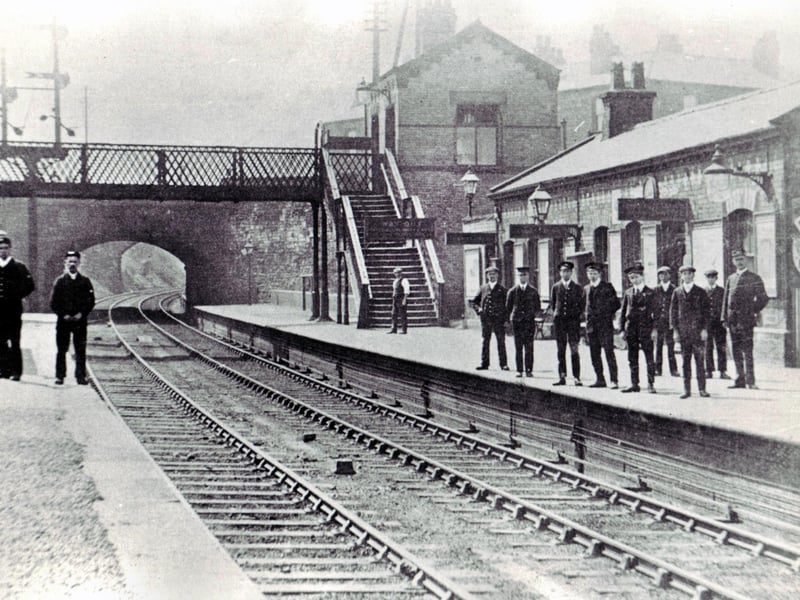 A well staffed Pemberton Station in the early part of the 20th century.