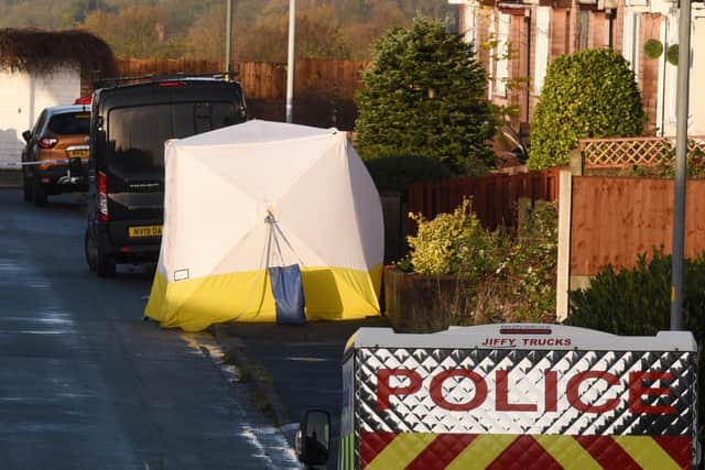 A forensic tent has been set up on Kilburn Drive, Shevington