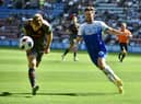 Callum Lang in action against Bristol City