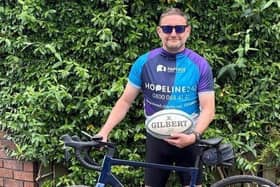 Phil Housley plans to cycle hundreds of miles to raise money for Papyrus, a charity that helps people in mental health crisis
