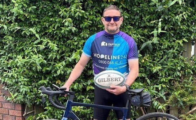 Phil Housley plans to cycle hundreds of miles to raise money for Papyrus, a charity that helps people in mental health crisis