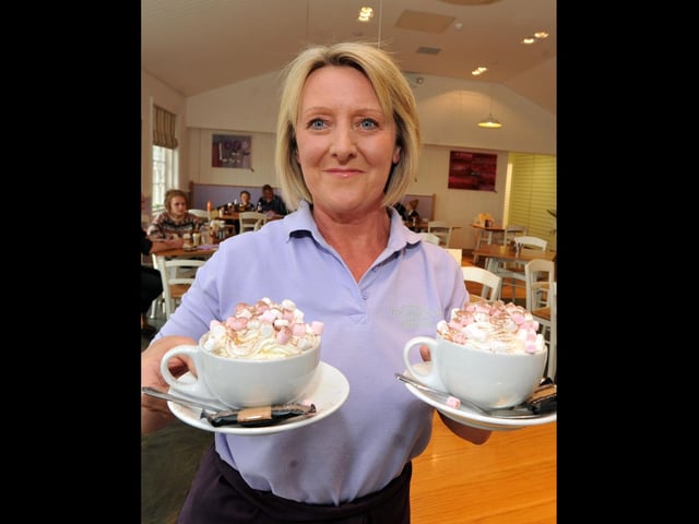 Lynn Horridge at the cafe and food hall at Derby House, The Paddock
