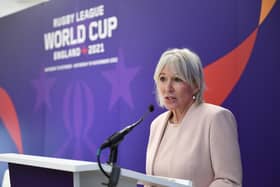 Nadine Dorries managed to confuse rugby league with union, while speaking at an event for the Rugby League World Cup.