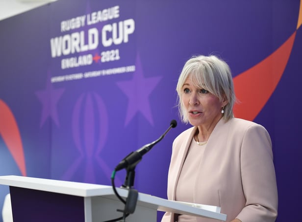 Nadine Dorries managed to confuse rugby league with union, while speaking at an event for the Rugby League World Cup.