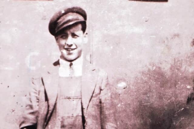 Submitted photo of Jim Winstanley, aged about 17 when he worked as a driver for Rushton's General Stores.