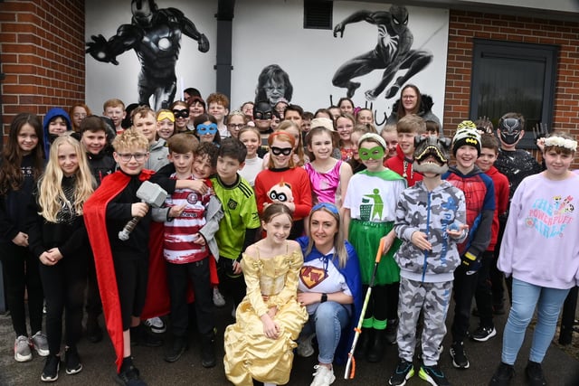 Staff and pupils dressed up in memory of Holly Prince