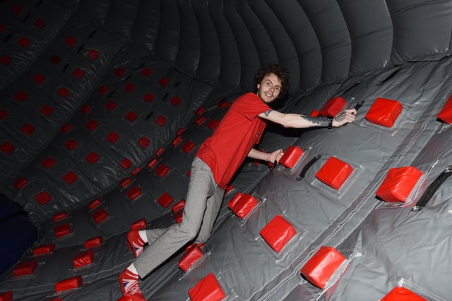 Ninja Warrior Wigan relaunch with a new Air Park.  Lewis Kenyon