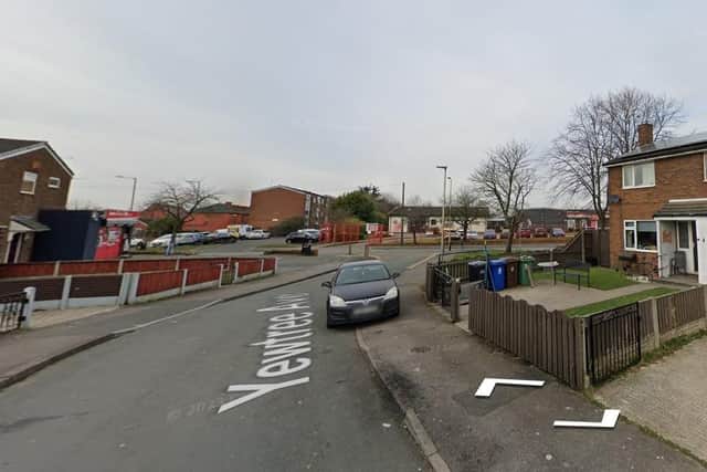 A general view of Yew Tree Avenue, Atherton, where one of the robberies is alleged to have taken place