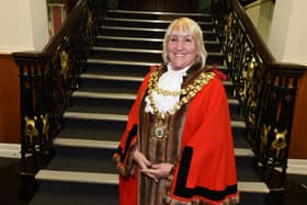 The Mayor of Wigan Coun Marie Morgan.