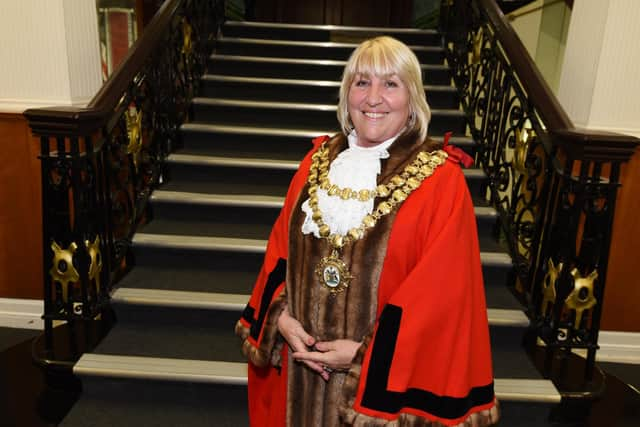 The Mayor of Wigan Coun Marie Morgan.