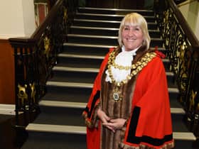 The Mayor of Wigan Coun Marie Morgan.