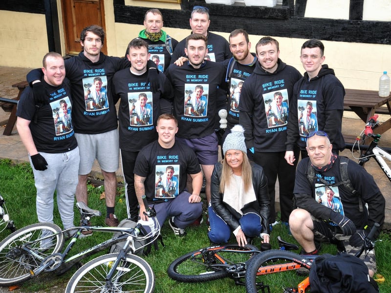 A Kirkless Hall Inn charity bike ride in memory of teenager Ryan Sumner