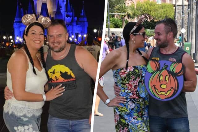 Tracie and Ste Lord before and after their weightloss journey