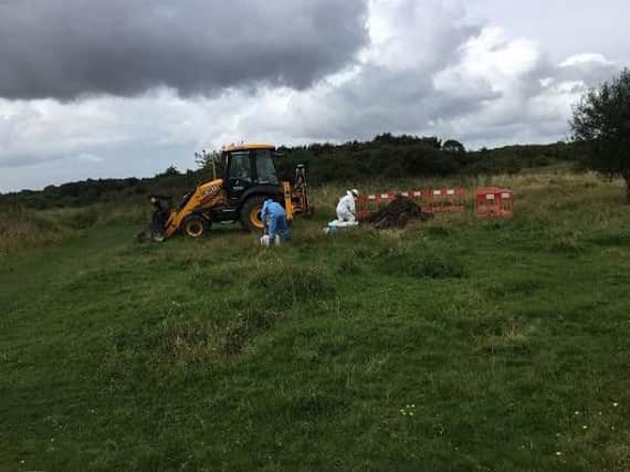 Survey work taking place at the site in South Hindley