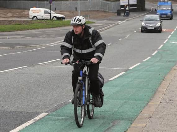 Cycle lanes are being built across the borough