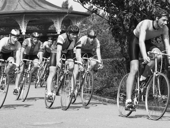Cycling tournament in Mesnes Park in 1984