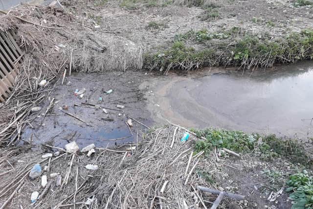 Sewage and waste at Hey Brook