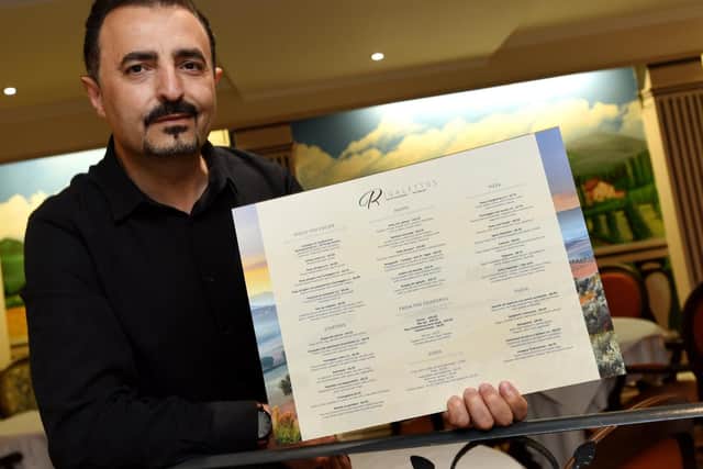 Rigaletto's restaurant manager, Mehmet Sahin