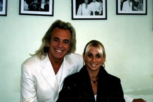 Peter Stringfellow pictured in 1999 with Blackpool nightclub entrepreneur, Michelle Nordwind