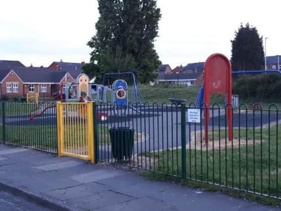 The play area on Grasmere Street in Leigh