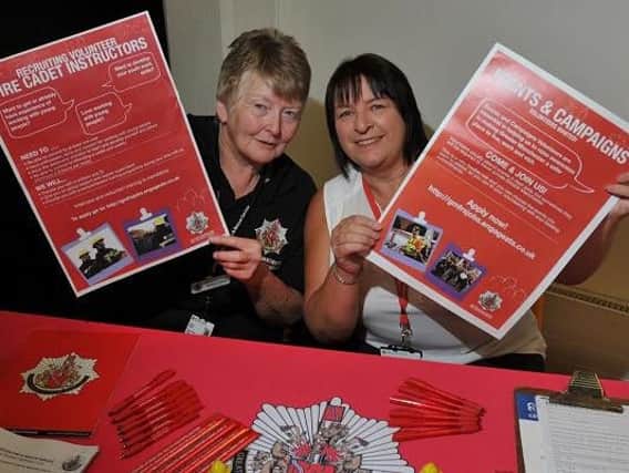Mairead Pindar and Bev Brindle from Greater Manchester Fire and Rescue Service