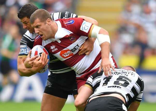 Tony Clubb in action against Hull FC